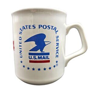 Vintage U.S Postal Service Mug Zip +4 Roll Out Express Mail Made In England 1983